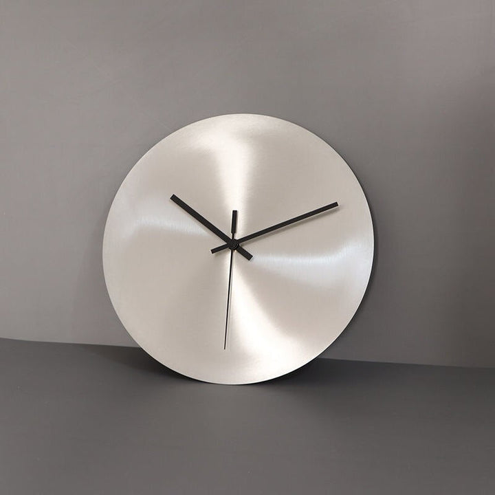 BowLift | SteelTime - Sleek Stainless Steel Wall Clock