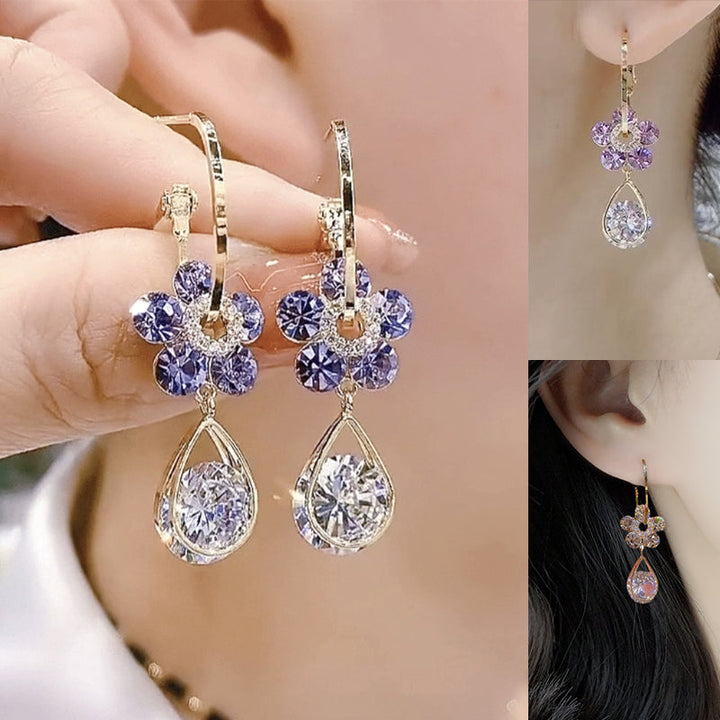 BowLift | Fashion Flower Crystal Earrings