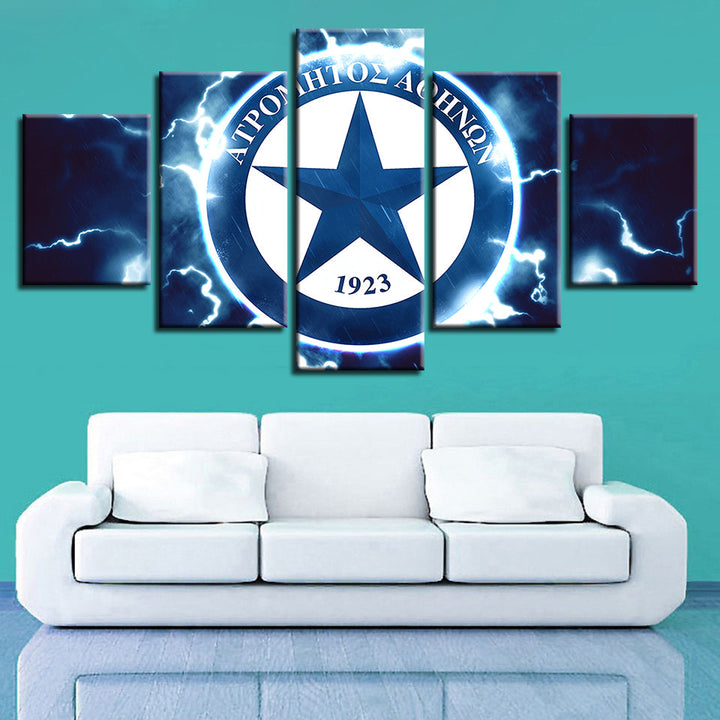 Electric Star Logo 5 Piece - Canvas Wall Art Painting | Bowlift