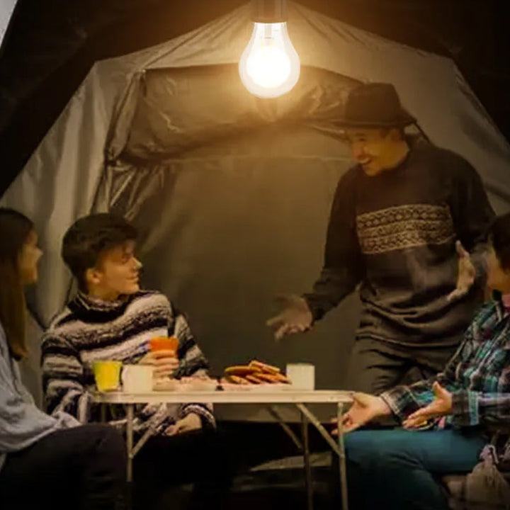 BowLift | New Outdoor Camping Hanging Type-C Charging Retro Bulb Light