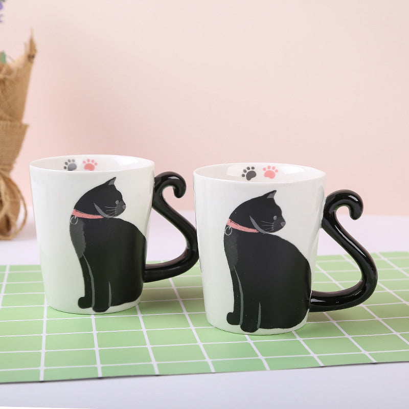 BowLift | Cute Handmade Black Cat Lucky Coffee Cup