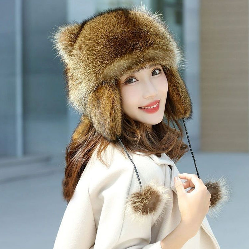 BowLift | Sweet Faux Fur Raccoon Tail Parent-Child Plush Hat