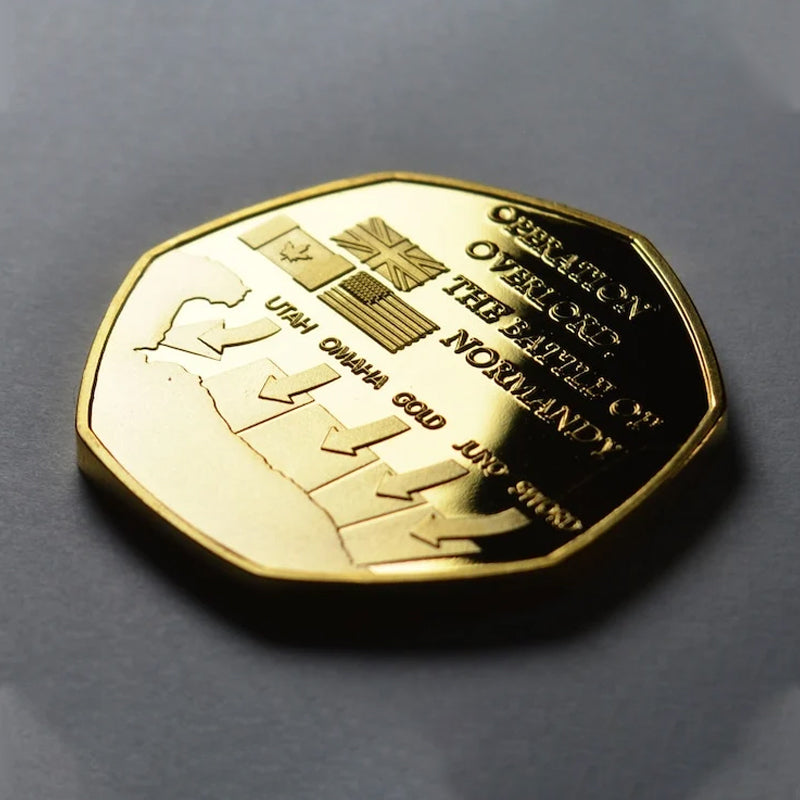 BowLift | D-DAY LANDINGS 1944 24ct Gold Commemorative Coin