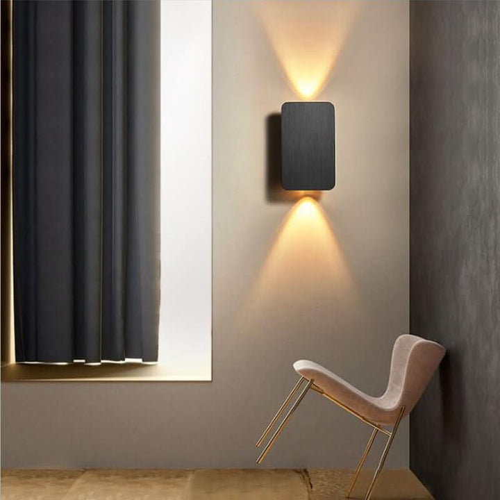 BowLift | Nordic Minimalist Aluminum Rectangular LED Wall Sconce