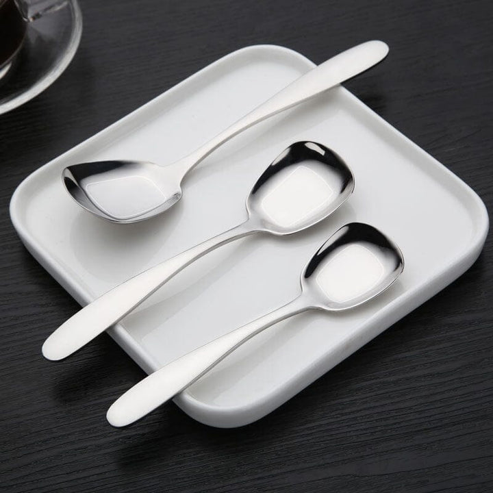 Square Head Stainless Steel Spoons | Bowlift