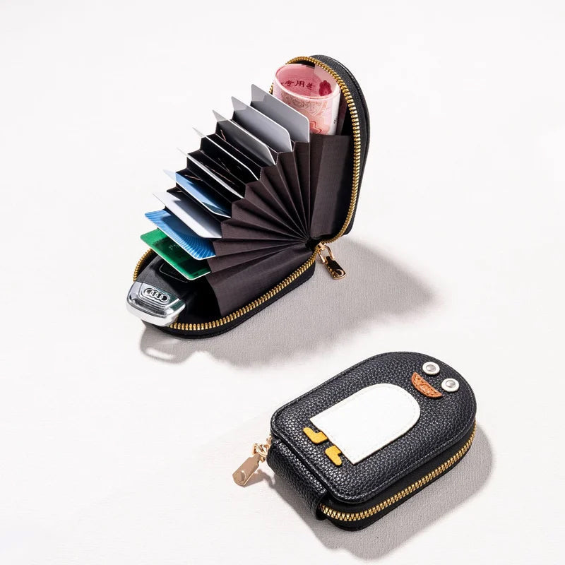 BowLift | Cute Penguins PU Credit Card Coin Purse