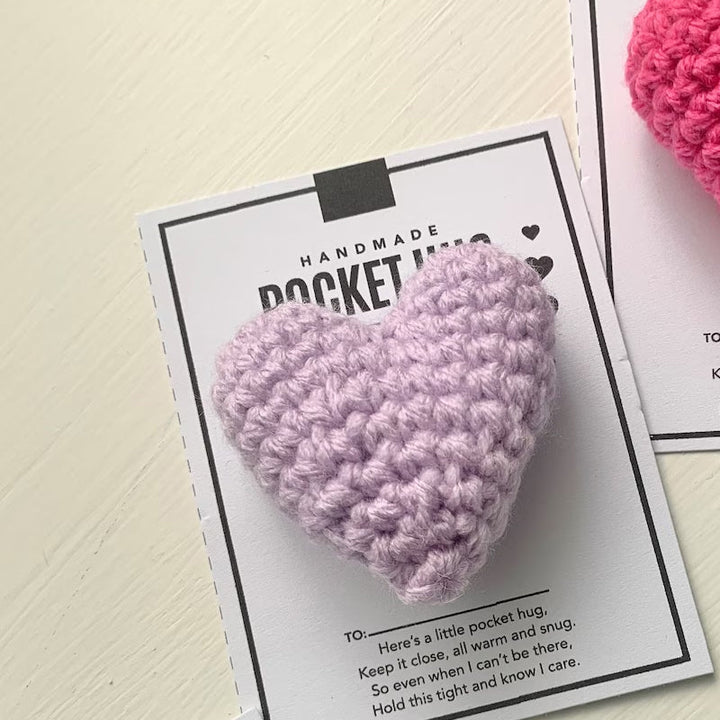 BowLift | Pocket Hug Crocheted Heart Small Gift