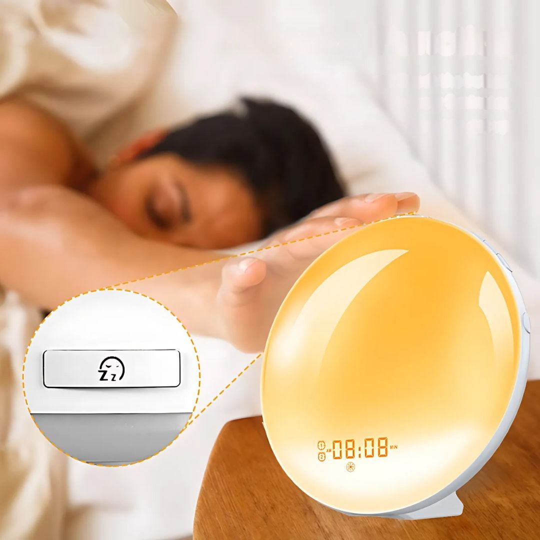 LumiRise | Sunrise Alarm Clock – Natural Wake-Up Light – Ambient Lighting – Ideal for Dark Mornings Bowlift