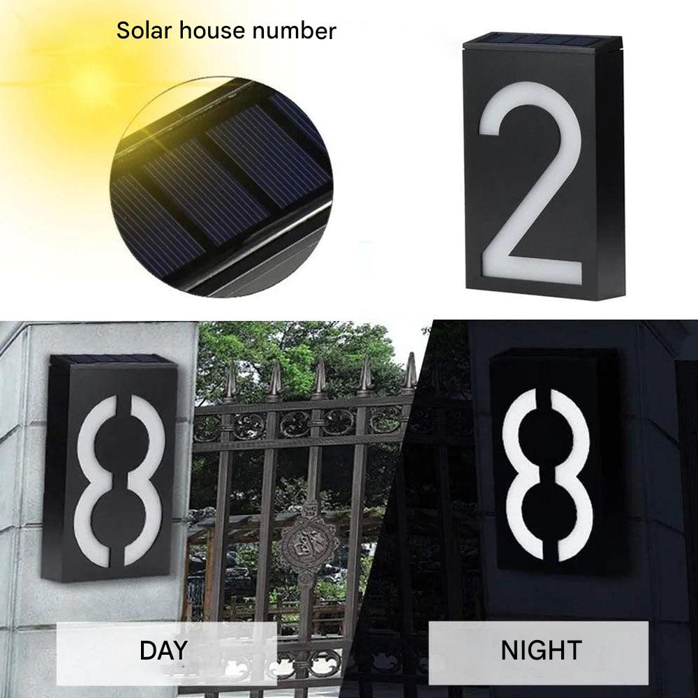 BowLift | Lighted House Number on Solar Energy - SolarSign