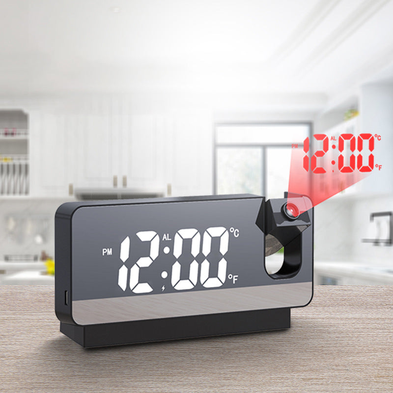 Modern Alarm Clock Projector | Multifunctional Alarm Clock with Projection | Bowlift