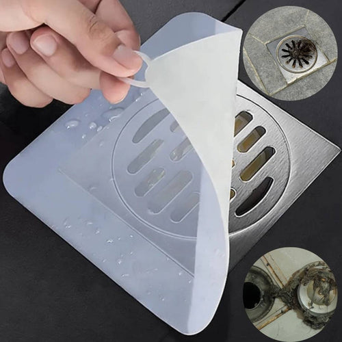 EcoFlow Shower Drain Silicone Cover | Anti Odour Mat - Catches Hair and Debris - Prevents Clogs in the Shower Bowlift