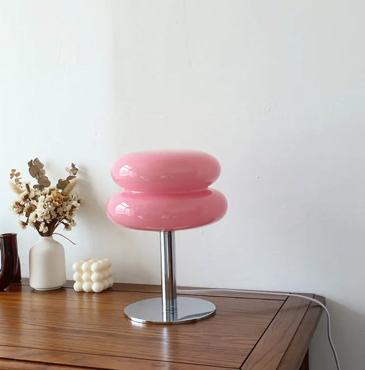 BowLift | LueurRose – Retro Table Lamp with Dimmable LED and USB