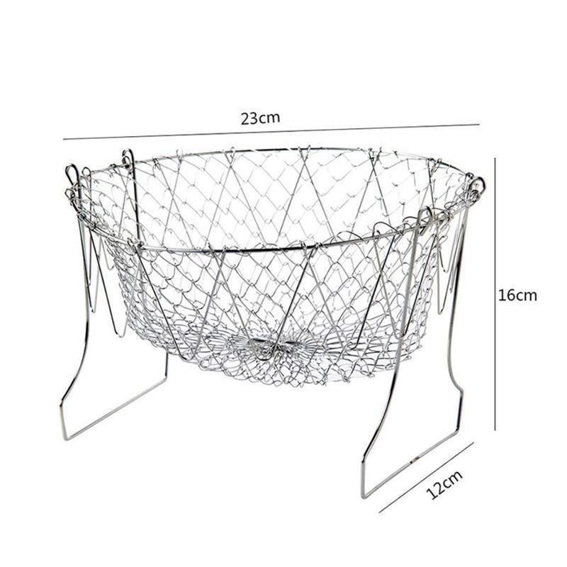 Chef Frying Basket Foldable Made of Stainless Steel | Bowlift