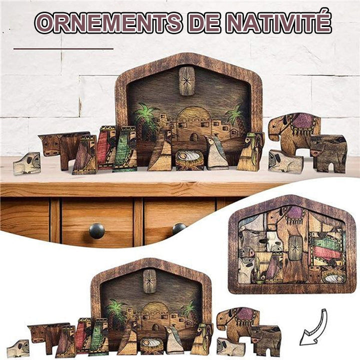Wooden puzzle set by JéSus | Bowlift