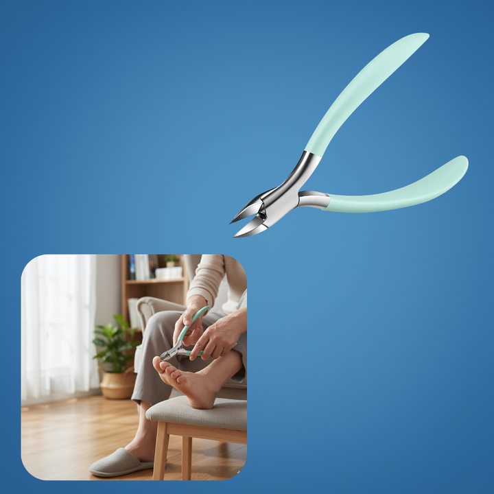 Precision for Thick & Ingrown Nails – Rust-Proof Stainless Steel Curved Blade + Magnetic Cover – Safe Grooming Bowlift
