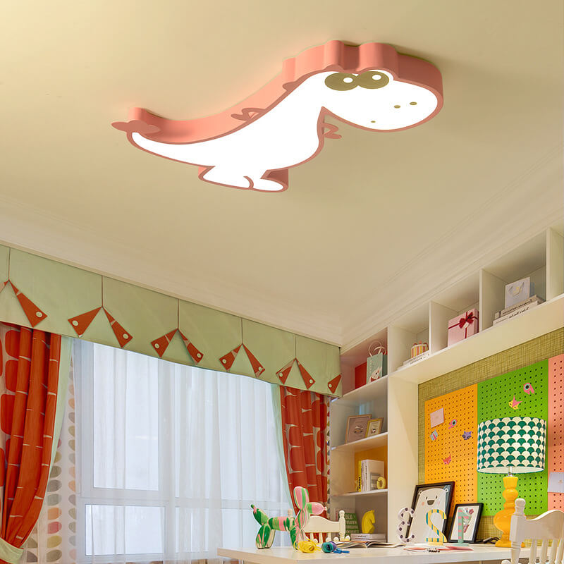 BowLift | DinoBright LED Ceiling Light | Creative Dinosaur Design | Children's Room Lamp | Warm & White Light | Dimmable