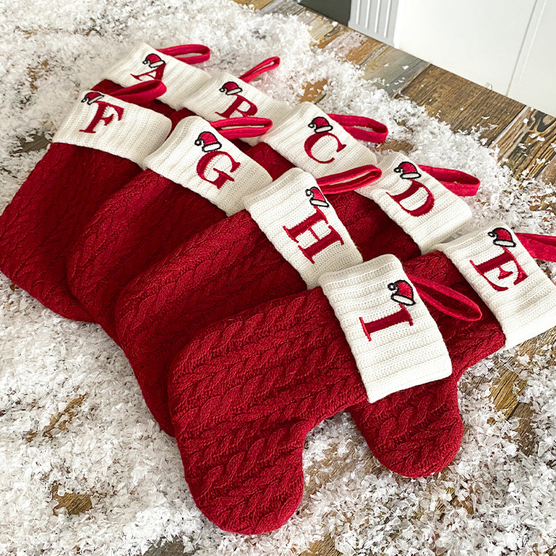 BowLift | Christmas Letter Knit Stocking