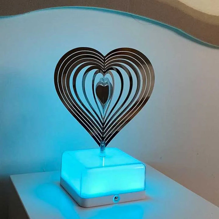 Rotating ambient light made of metal | Bowlift
