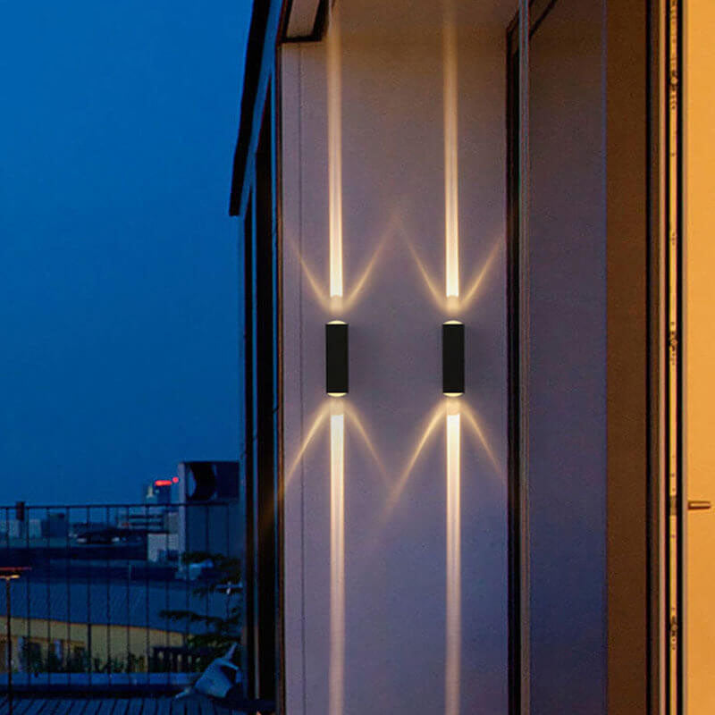 BowLift | Modern Waterproof LED Outdoor Wall Light | Rectangular Up/Down Aluminum Fixture