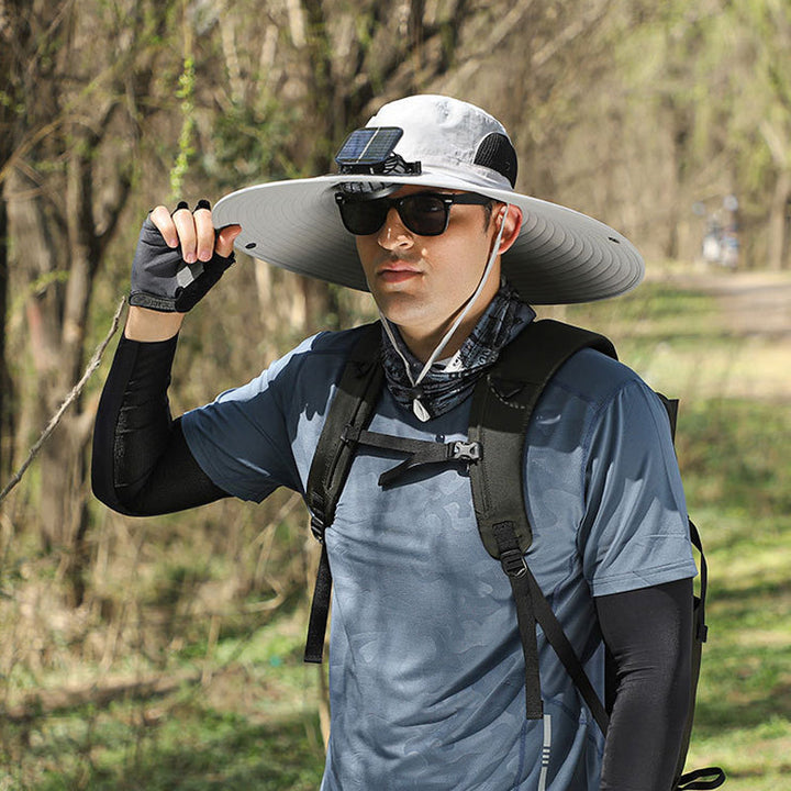 BowLift | Solar and USB Charging Fan Outdoor Fishing Hat