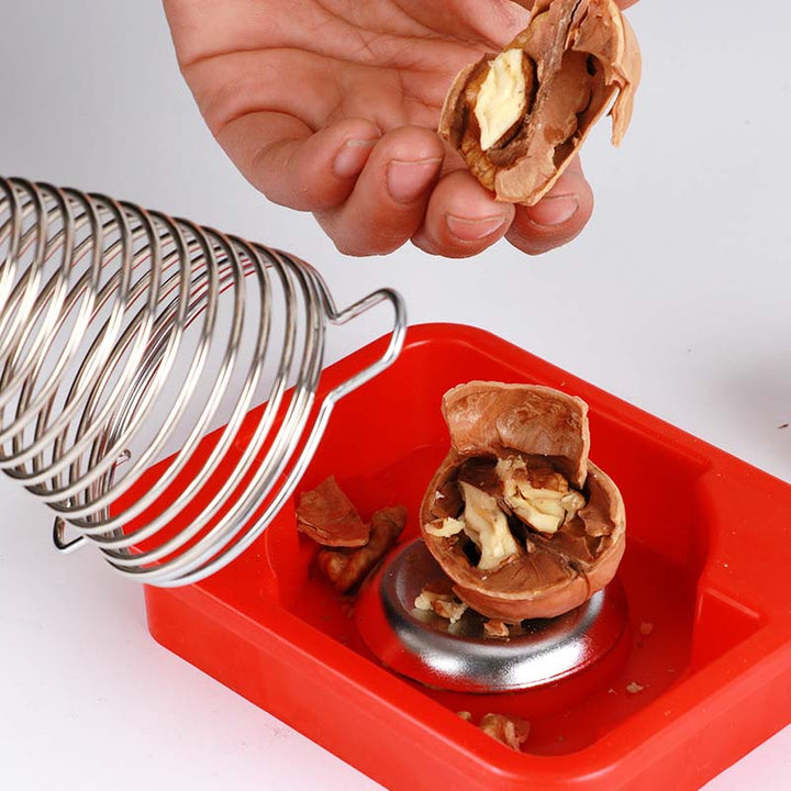 BowLift | Stainless Steel Spring Walnut Opener
