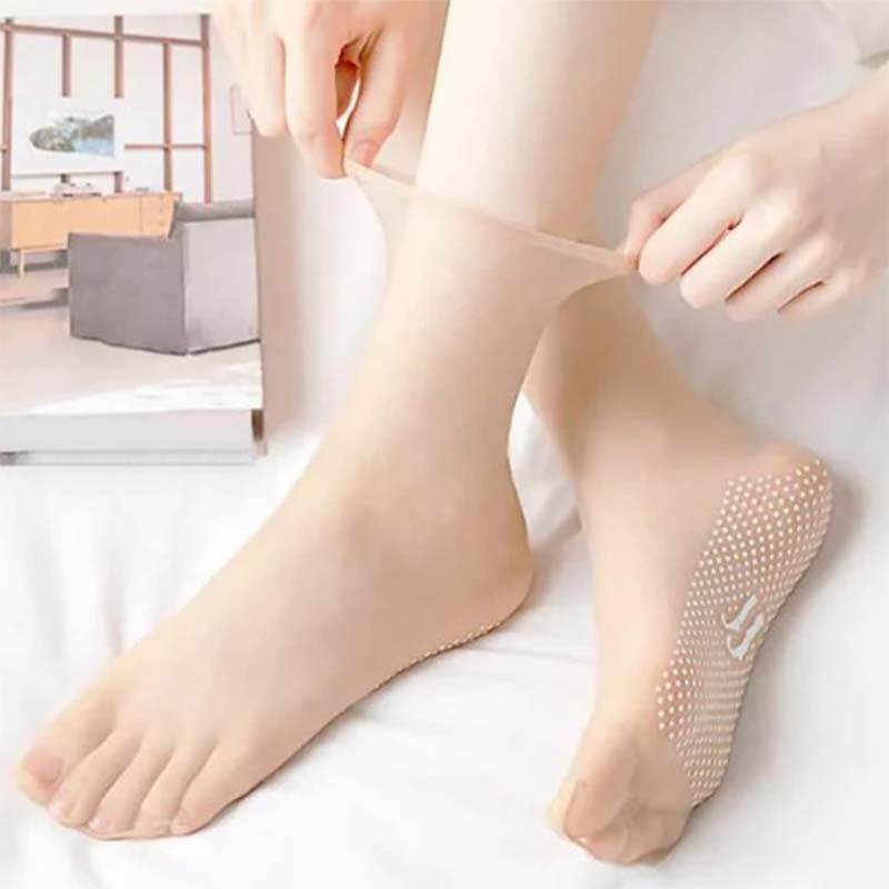 BowLift | Spring Summer Invisible Non-Slip Crystal Silk Socks