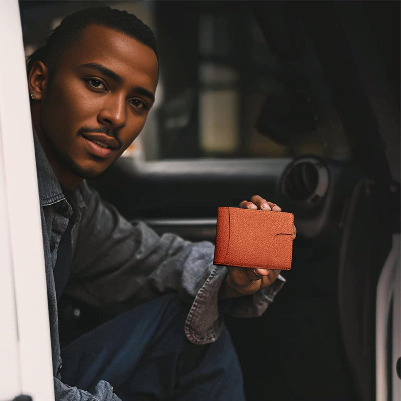 BowLift | Theft-proof magnetic card holder made of genuine leather