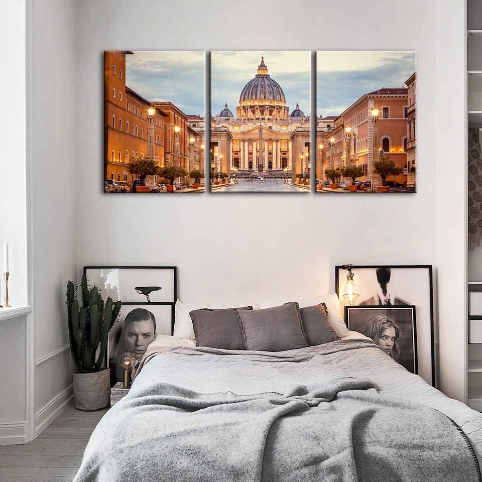 Fresh Palace 3 Piece - Canvas Wall Art Painting | Bowlift