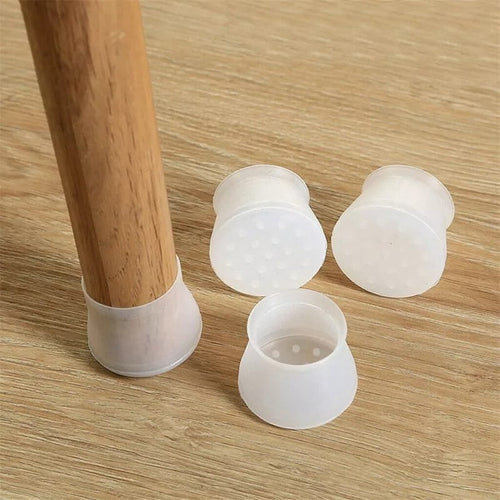 4 Pcs Silicone Chair Leg Covers Bowlift