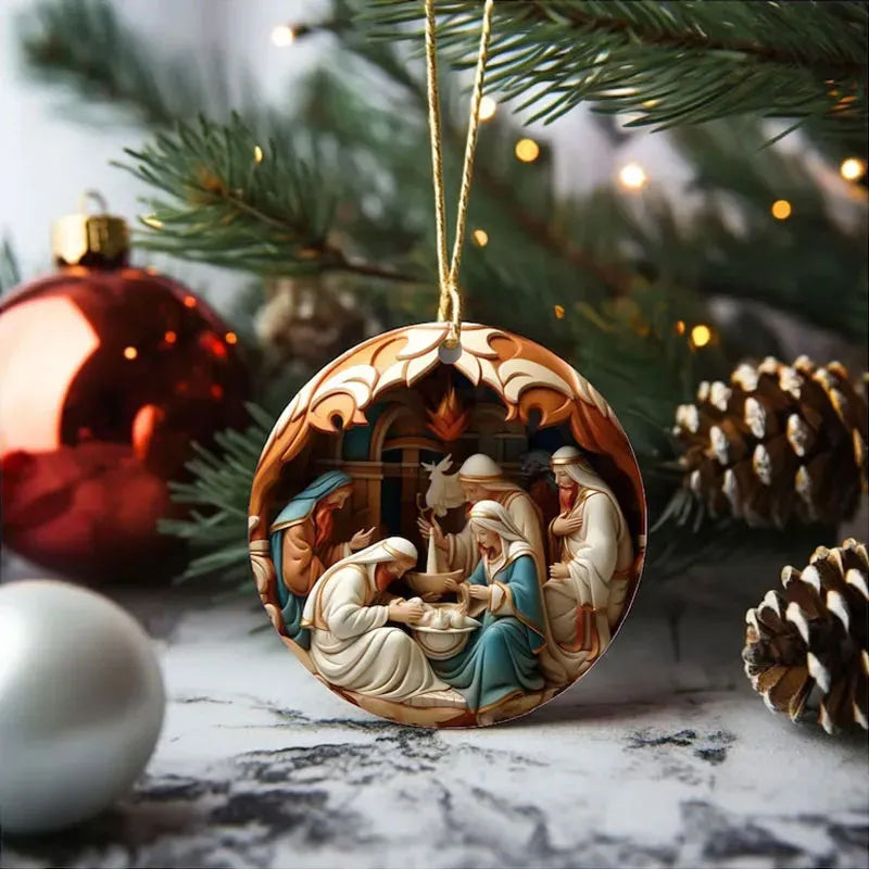BowLift | Nativity Christmas ornament