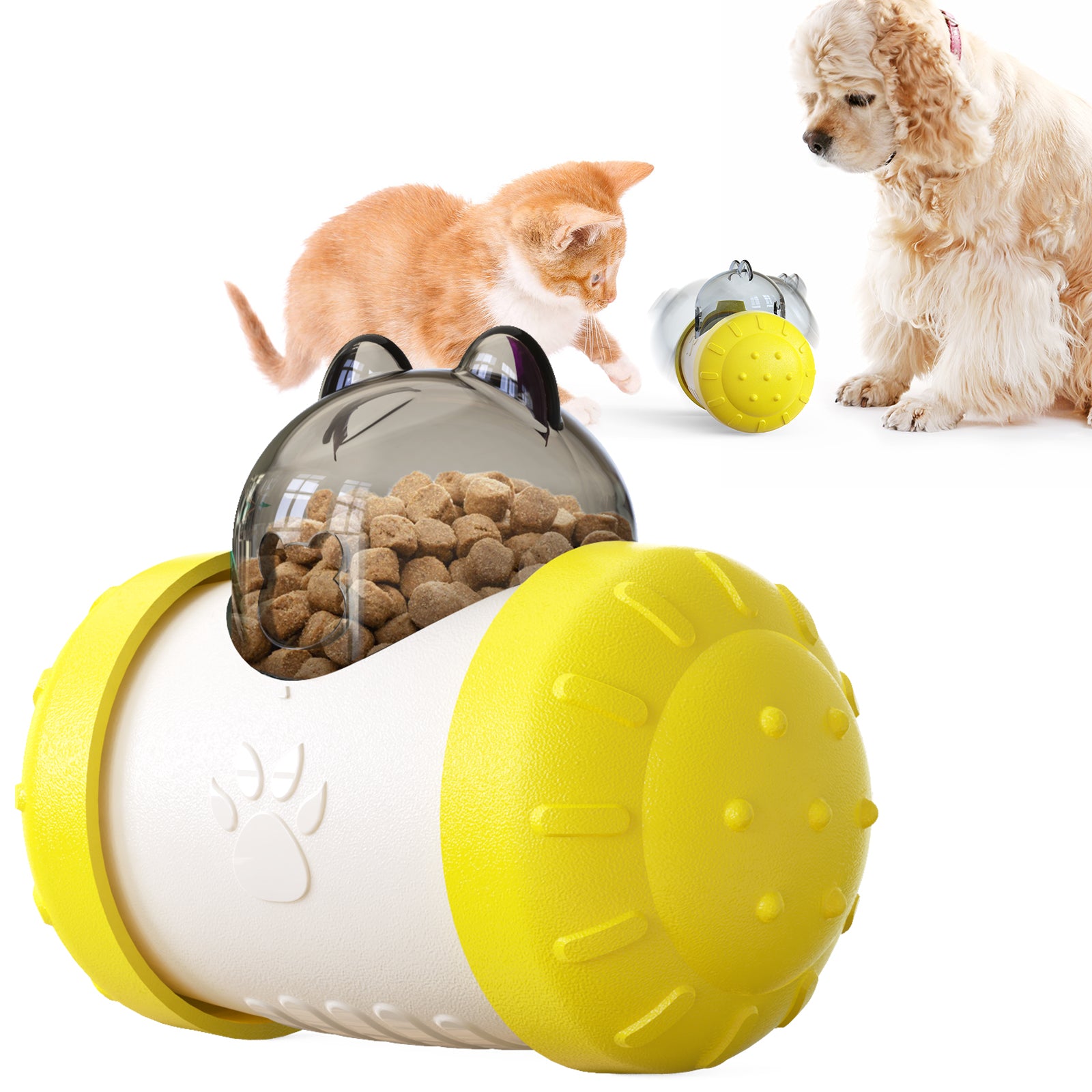 Wobble Feeder Ball – Interactive Food-Dispensing Toy for Dogs