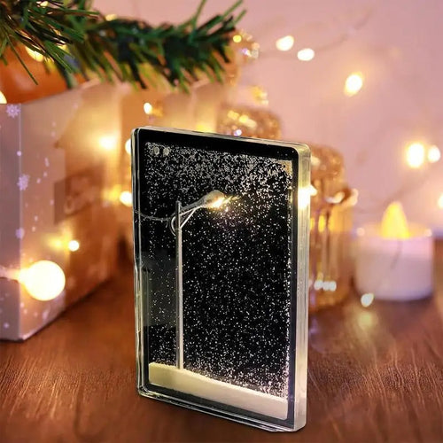 BowLift | SnowyStreet Lamp – Enjoy the real snowstorm street scene!