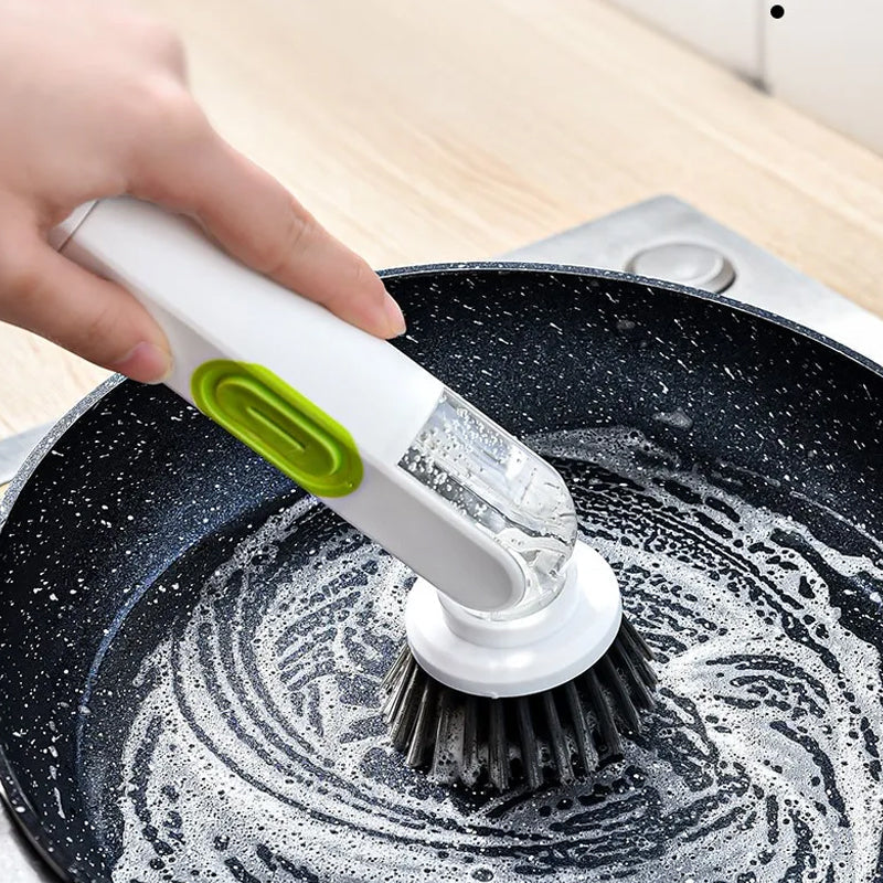 Multi-functional Long-handle Liquid-filled Cleaning Brush | Bowlift