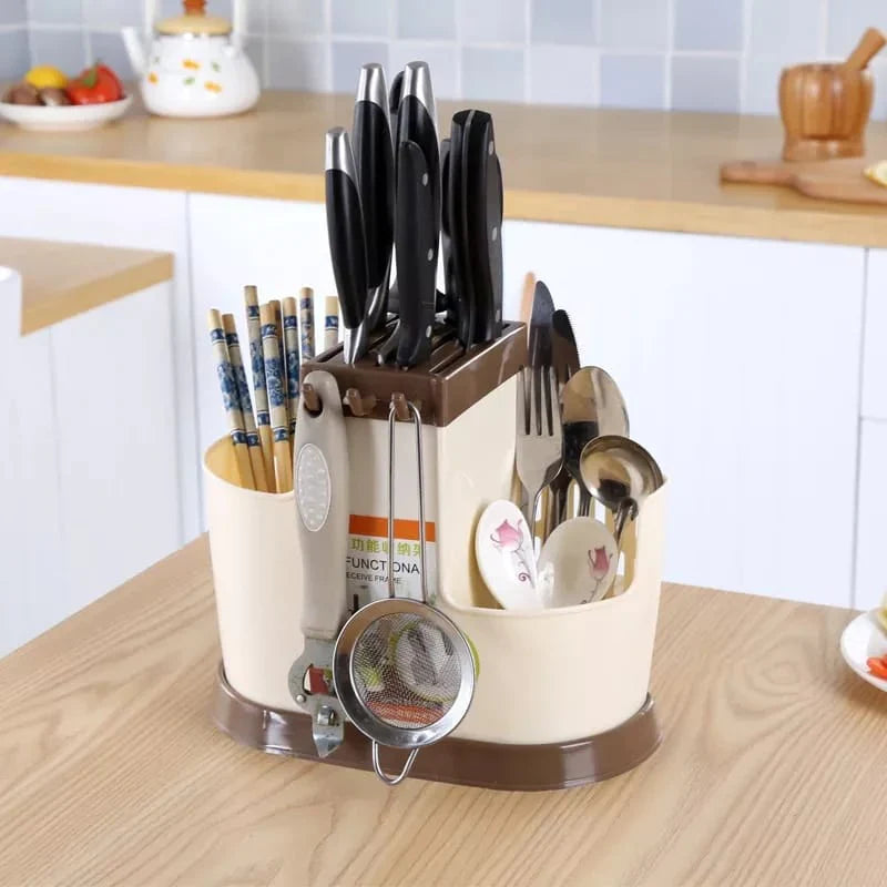 Multi Function Knife And Cutlery Holder Bowlift