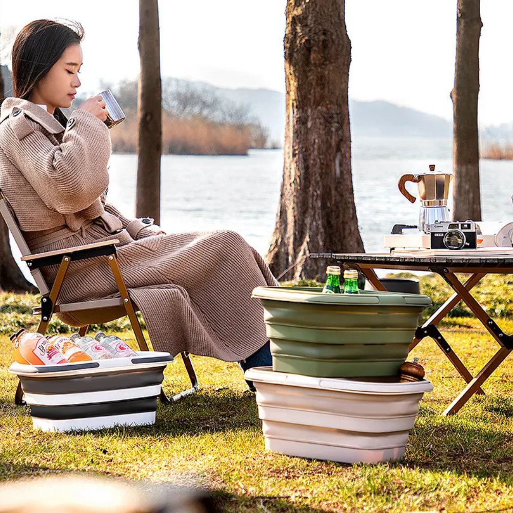 BowLift | Foldable Ultra Flex Multi-Use Basket – For Camping, BBQ and Household Use