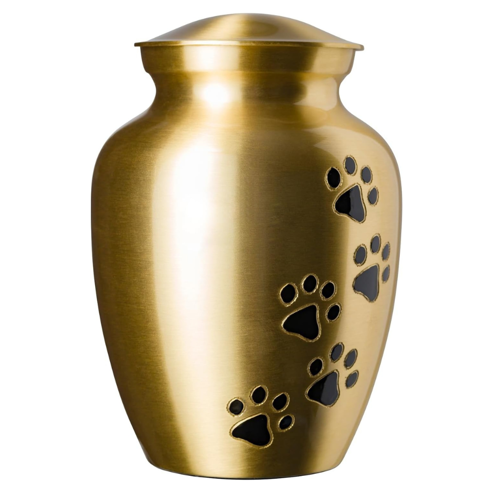 PawEternal • Hand-Carved Aluminum Pet Cremation Urn