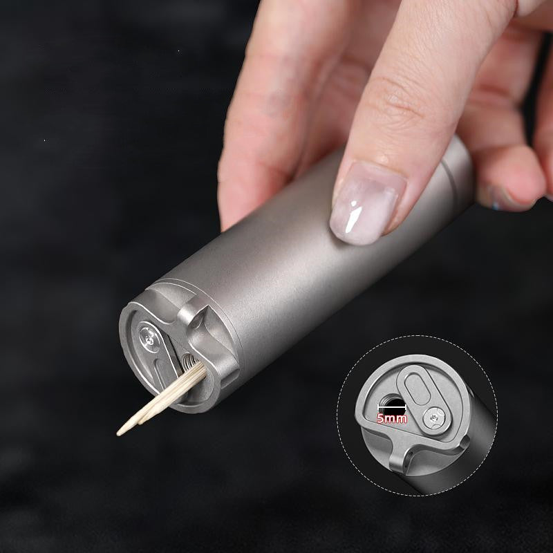BowLift | Titanium Alloy Outdoor Portable Toothpick Holder and Mini Pill Case