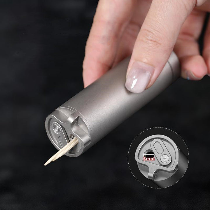 BowLift | Titanium Alloy Outdoor Portable Toothpick Holder and Mini Pill Case