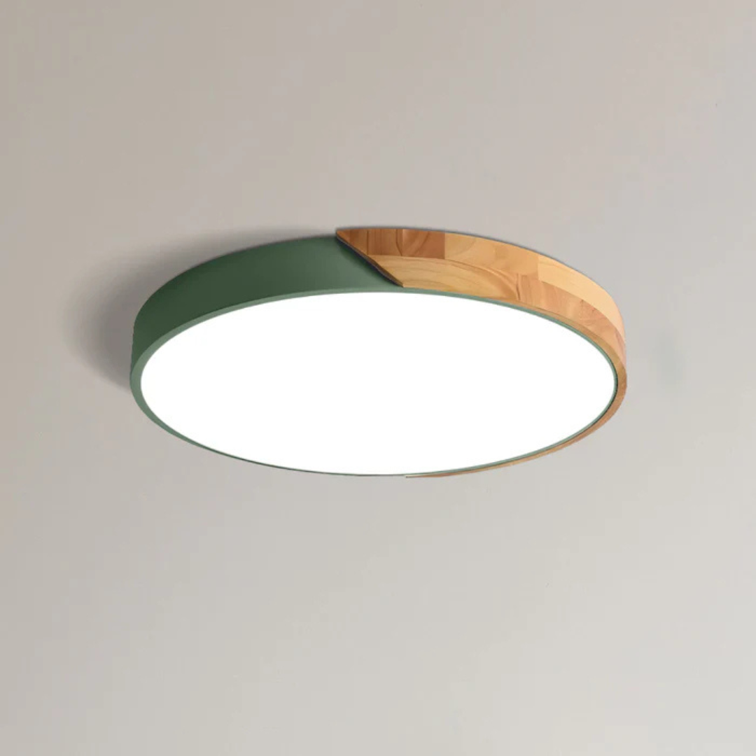 BowLift | Delos – Scandinavian Wooden LED Ceiling Light | Modern Energy-Efficient Interior Lighting