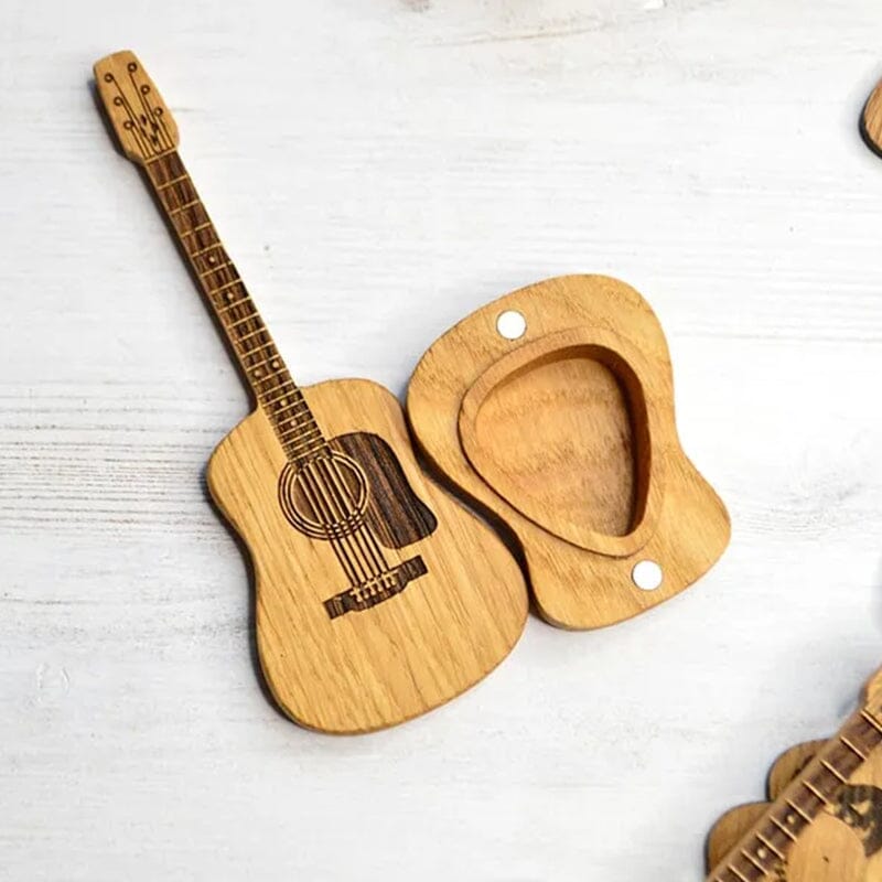 BowLift | Wooden box for acoustic guitar accessories