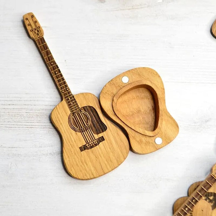 BowLift | Wooden box for acoustic guitar accessories