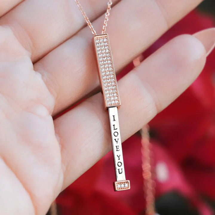BowLift | Secret Message I Love You Pendant Necklace