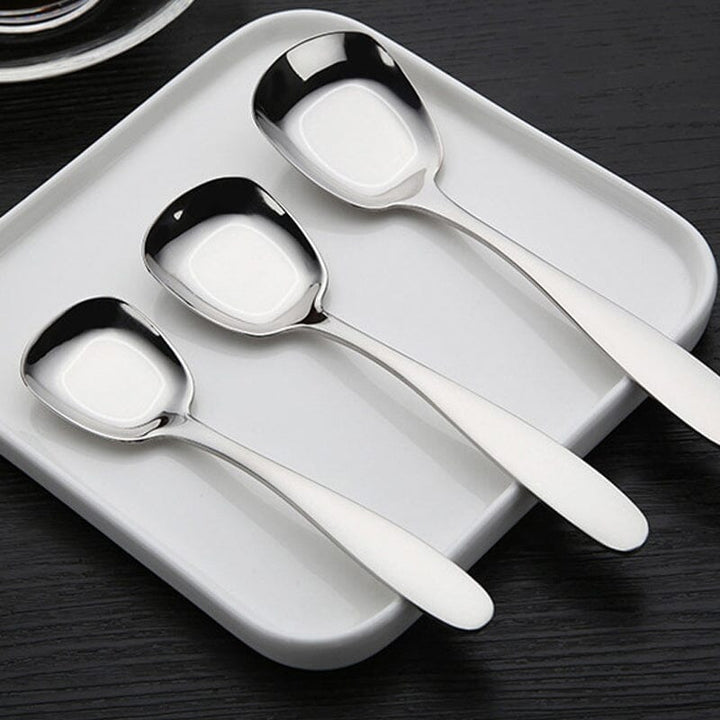 Square Head Stainless Steel Spoons | Bowlift