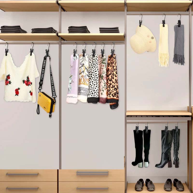 BowLift | Space-saving portable travel hanger clips