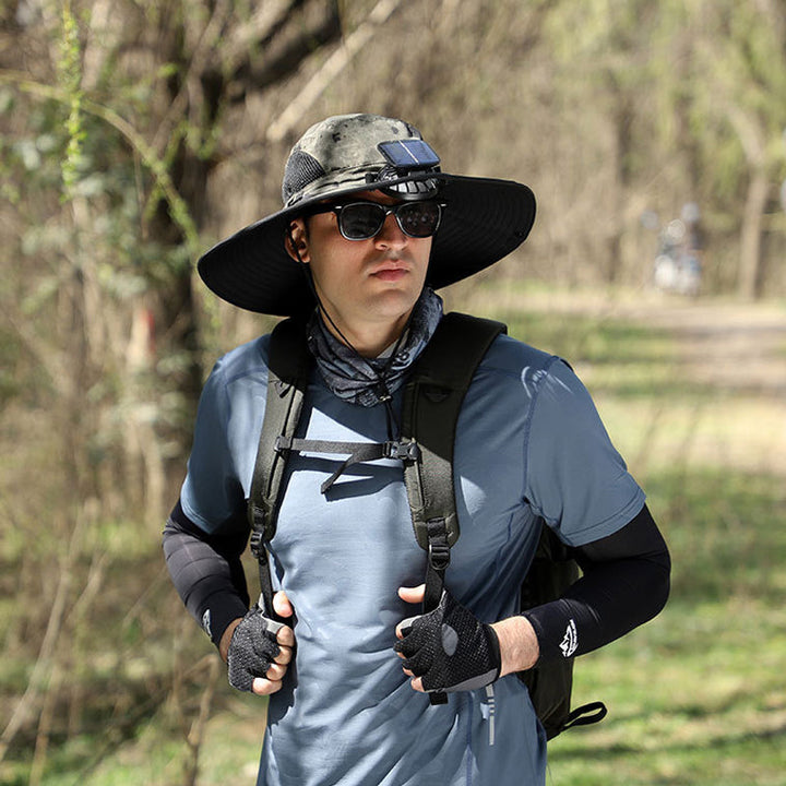 BowLift | Solar and USB Charging Fan Outdoor Fishing Hat