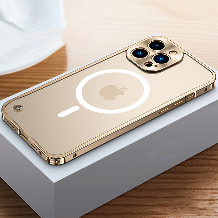 Magnetic phone case for iPhone with metal frame | Bowlift