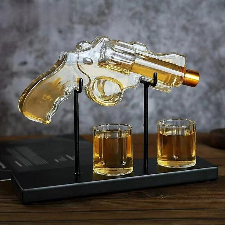 BowLift | Unique Revolver Liquor Decanter Set