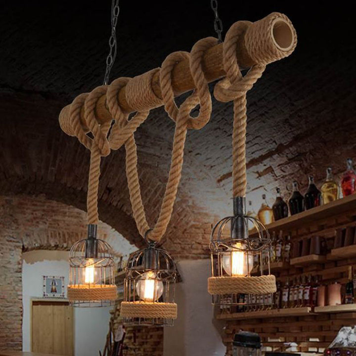 BowLift | AlessioGlow - Luxury Retro Wood and Metal Pendant Light