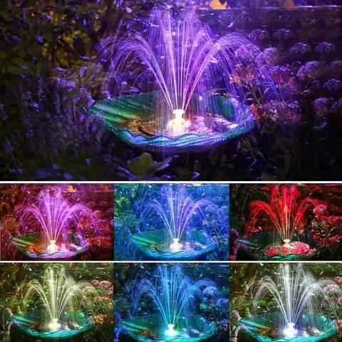BowLift | Solar Powered Bird Fountain With Lights