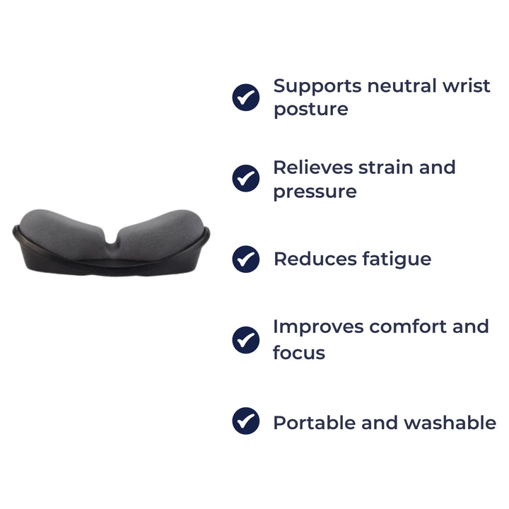 Pain Relief Support – Memory Foam Cushioned Non-slip – Office and Gaming Bowlift